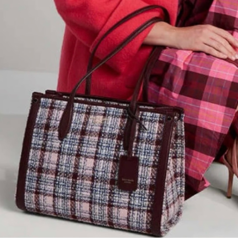 Kate Spade Tweed Hudson Medium Tote Bag